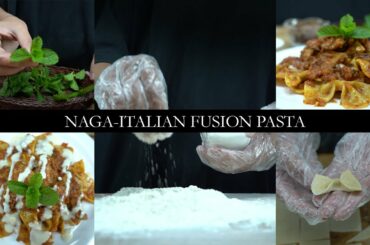 NAGA-ITALIAN FUSION PASTA RECIPE(with organic dried fermented bamboo shoot)