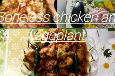New and unique way to prepare Boneless chicken and Eggplant recipe || recipe by My Life Vlogs Italy