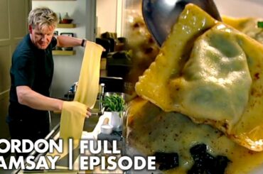 Gordon Ramsay's Spinach, Ricotta & Pine Nut Ravioli With Sage Butter Recipe | F Word Full Episode