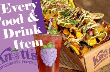 Knott's Boysenberry Festival 2022 | FULL Food and Drink Menu | Dining Plan | #BoysenberryFestival