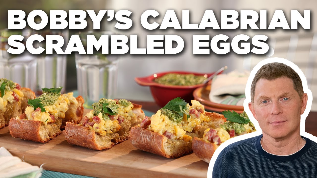 Bobby Flay's Calabrian Scrambled Eggs | Brunch @ Bobby's | Food Network Bobby Flay's Calabrian Scrambled Eggs | Brunch @ Bobby's | Food Network