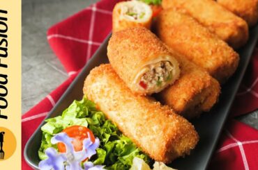 Creamy Chicken Mayo Crepe Roll | Make and Freeze Recipe By Food Fusion (Ramzan Special)