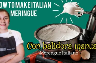 La mejor receta de merengue Italiano  |italian meringue recipe #turron #merengueitaliano