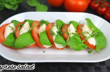 Caprese salad | Classic Italian caprese salad recipe