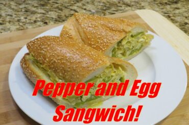Pepper & Egg Sandwich! Classic perfection for your dining pleasure!