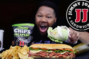 JIMMY JOHNS GIANT  ITALIAN UNWICH SUB SANDWICH MUKBANG | FLAVAS BY DAME DASH