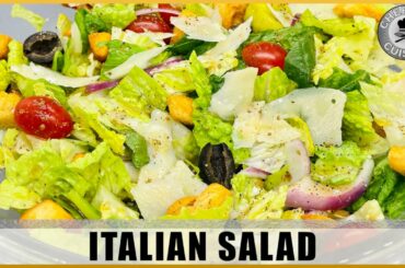 How to Make an Italian Salad | Homemade Vinaigrette Dressing Recipe Inside | Chef Vic Cuisine