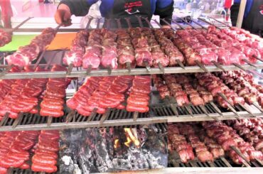 Italy Street Food. Angus Tenderloin, Pulled Pork, Burgers, Sausages, Pork Ribs, Lamb Skewers, Fish