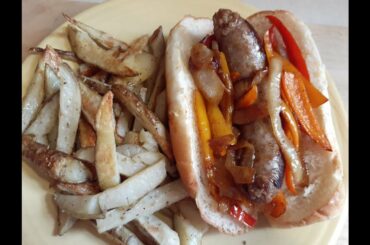 Fair Food Dinner | Italian Sausage sandwiches with Peppers & Onions