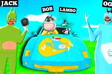Oggy or Jack Ki Car Ke Chori Bob or Lambo Hide And Seek Challenge in Scary Oggy Granny Horror Mod