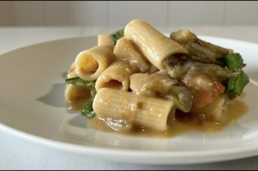 Italian creamy pasta with eggplant 2022