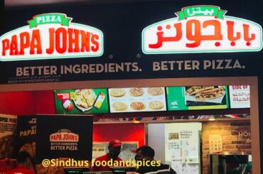 SH: 35 Papa John's Pizza  At Sahara Centre #SpicyRanchPizza #Foodreview #Shorts #Shortvideo