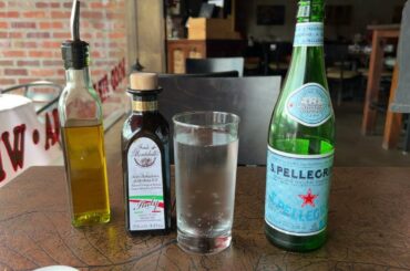 ON MY TABLE AT ITALIAN FOOD