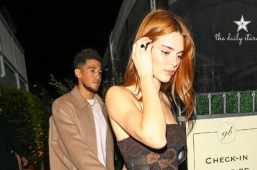 Kendall Jenner & Devin Booker Hold Hands While Leaving A Romantic Italian Dinner in Malibu