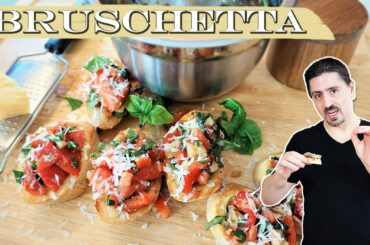 How to Make Classic Italian BRUSCHETTA - Easy Appetizer Recipe