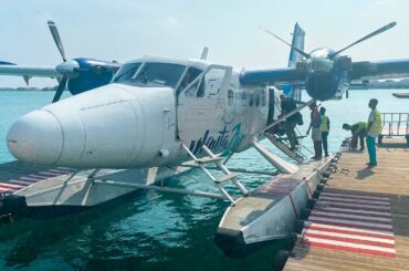 Flying a private seaplane in the Maldives