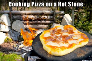Amazing Pizza Cooked on a Hot Stone