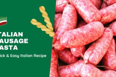 Sausage Pasta Bake with Italian sausage & red pesto