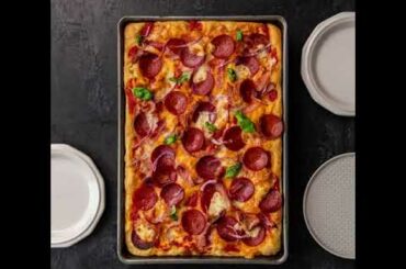 Home office / school desk / dining table. Done.  Kretschmar's Meat-Lovers’ Focaccia Pizza