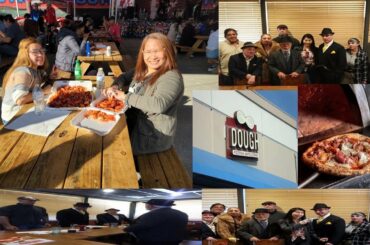 Food Italian pizza and a crawfish eating contest in San Antonio