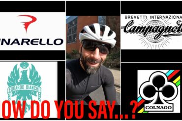 How do you pronounce the names of the most famous Italian cycling brands?