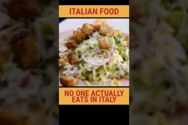 Italian Foods No One Actually Eats in Italy! #shorts #italianfood #internationalfood #americanfood