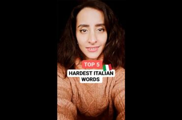 5 hardest words in Italian #shorts #italian #languagelearning #italki
