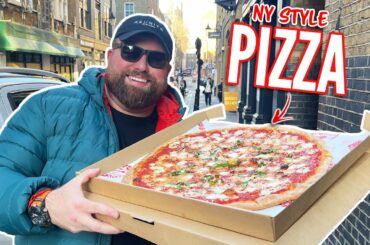 MASSIVE 20" PIZZA REVIEW IN LONDON | FOOD REVIEW CLUB | NY STYLE PIZZA