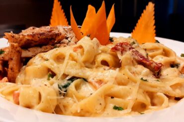 Creamy Tuscan Chicken Pasta Recipe || Perfect Italian Pasta || How To Make Creamy Pasta