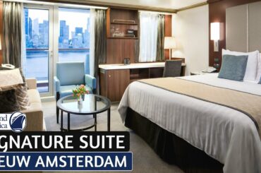 HAL Nieuw Amsterdam | Signature Suite Walkthrough Tour & Review 4K | Holland America Cruise Line