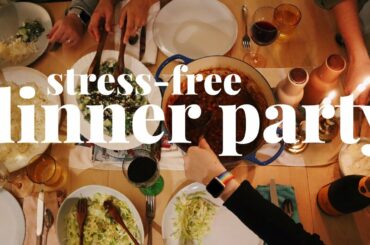 I Hosted a STRESS FREE DINNER PARTY and You Can Too | recipes and step by step instructions