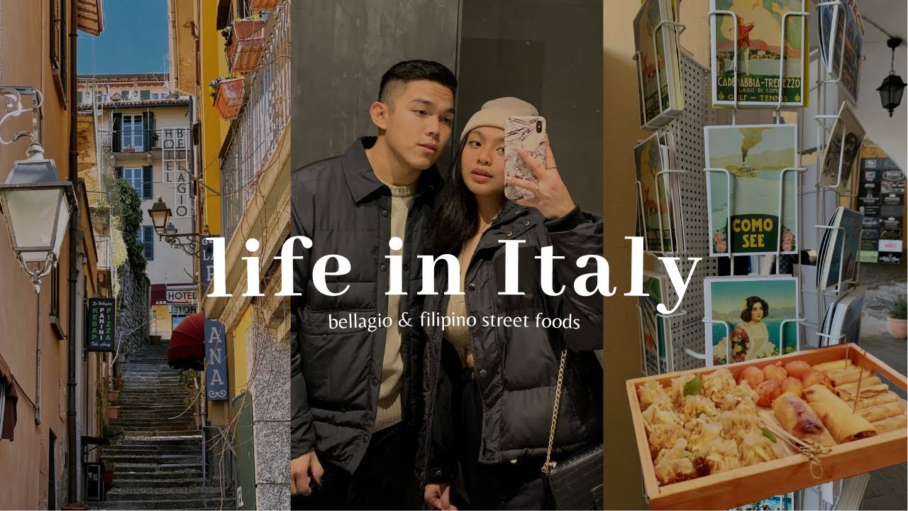life in Italy | wandering around bellagio & tiktok famous filipino street foods life in Italy | wandering around bellagio & tiktok famous filipino street foods