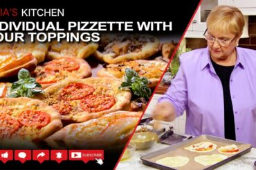 Individual Pizzette with Four Toppings - Lidia’s Kitchen Pizza Party Series