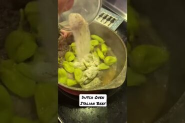 Dutch Oven Italian Beef recipe makes the most tender beef with so much flavor!!!