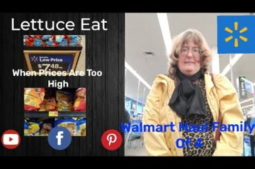 Walmart Haul Do You Have Sticker Shock? Meal Plan and Prices #walmart #groceryhaul #dollartree