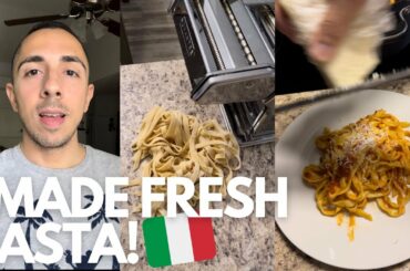 Making Fresh Pasta that I learned to make in Italy!