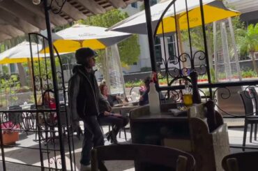 View from the patio of the Portofino restaurant in Hamilton, Bermuda