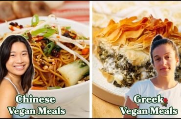 What An Italian Vegan, Chinese Vegan & Greek Vegan Eat In A Day