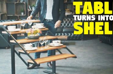vieco | This dining table turns into a shelf in two seconds