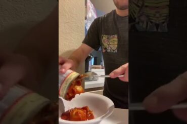 Trying Overstuffed Italian Sausage Ravioli Chef Boyardee