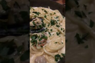 Linguine Clams and Shrimp #shorts #italianfood