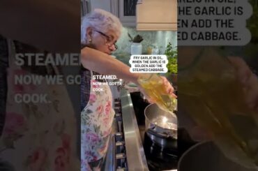How to make Italian Style Cabbage and Potato, Nonna's Recipe.  How to prepare a cabbage.