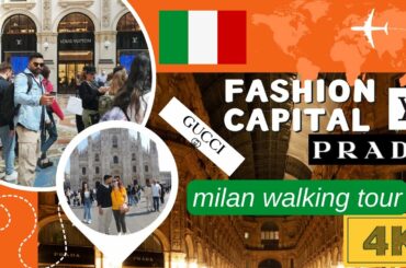 EXPLORING MILAN(ITALY) WALKING TOUR / FASHION CITY/ ITALIAN BRANDS AND FOOD! 3 APRIL 2022 #VLOG 2