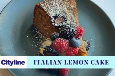 Italian flourless lemon cake