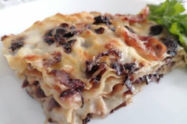 Original lasagna recipe from Italy. Chicory and raw smoked ham #lasagna#cichory#recipe#italy