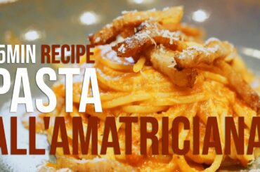 Pasta all'amatriciana | Traditional italian recipe | Cookcast