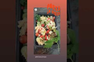 Italian pasta salad. goodness of greens and health.