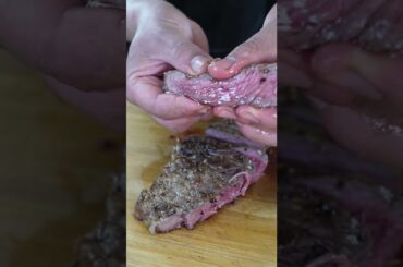 MEAT WITH FLAVORED BUTTER #shorts #asmr
