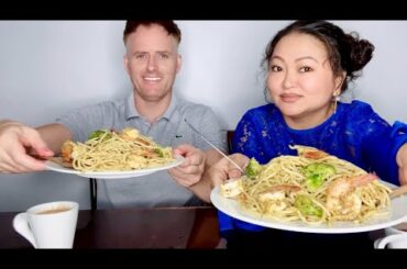 Mizo & Aussie Mukbang / Italian Pesto Pasta