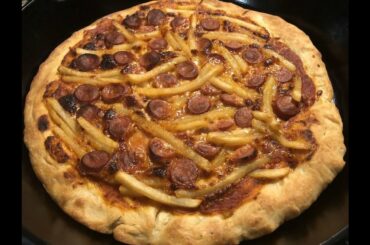 Cooking "American" Foods In Cast Iron: Hot Dog Pizza and Ketchup Fried Rice